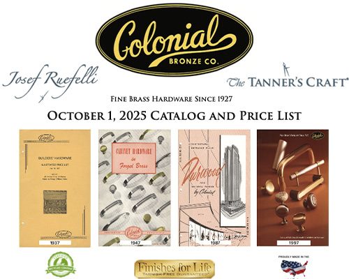 Colonial Bronze Catalog 10-01-2025